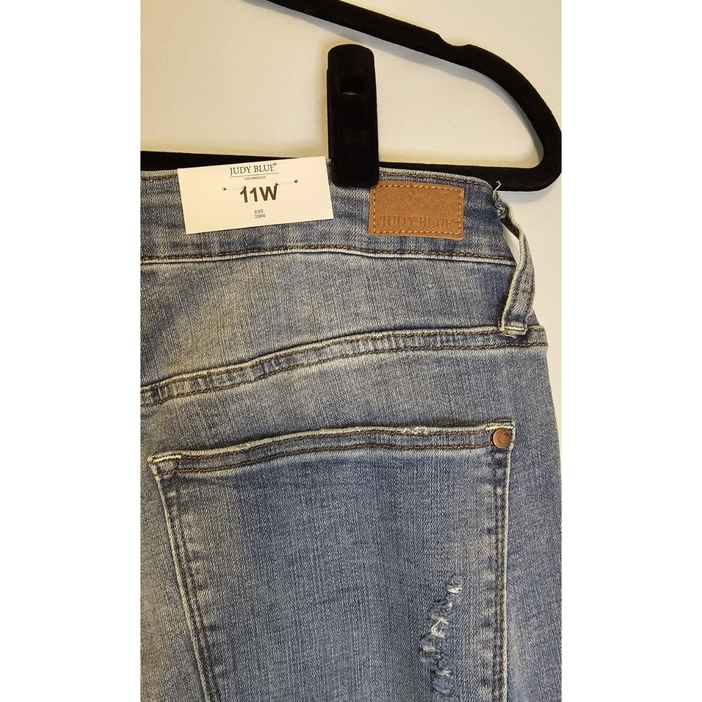 NWT Judy Blue Dandelion Skinny High Waisted Medium Blue size 11W - Picture 6 of 7